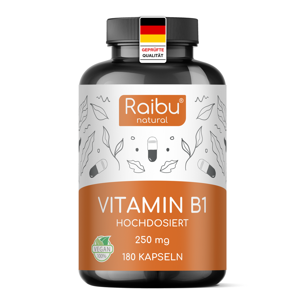 Vitamina B1 | 180 cápsulas (eu)