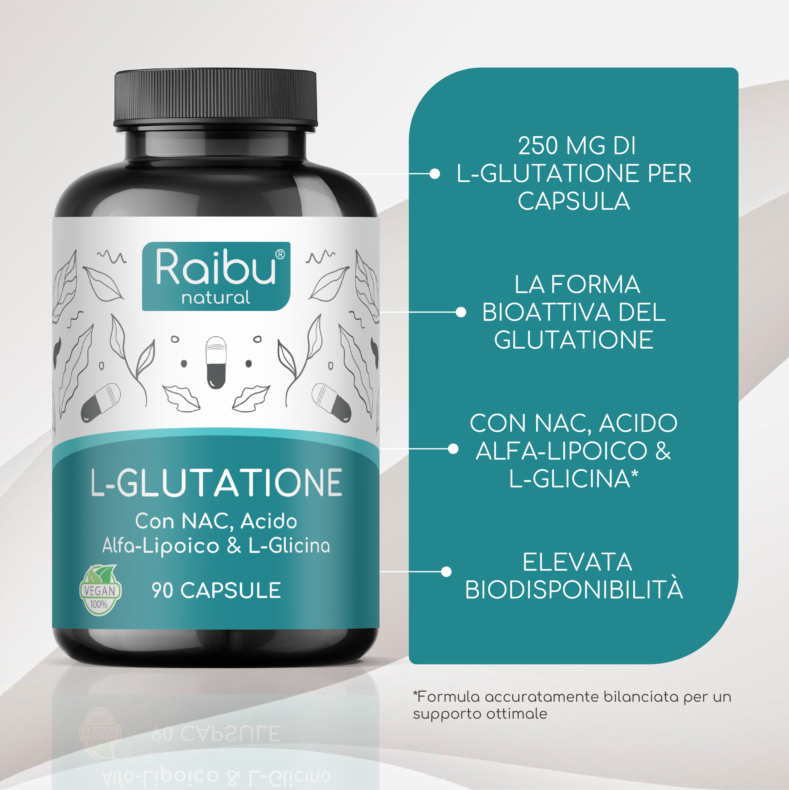L-Glutatione | 90 Capsule L-Glutatione | 90 Capsule