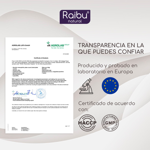 Resveratrol | 60 cápsulas
