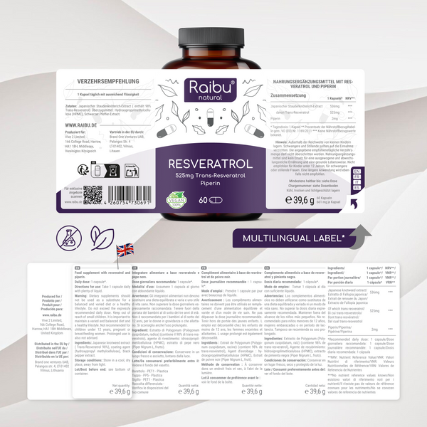 Resveratrol | 60 Cap (uk)