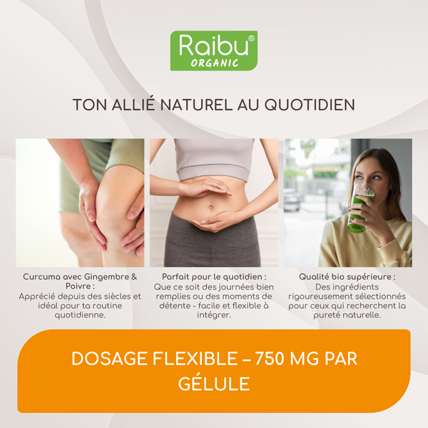 Cúrcuma, jengibre y pimienta negra | 180 cápsulas (fr)