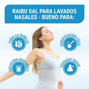 Sale per risciacqui nasali per docce nasali