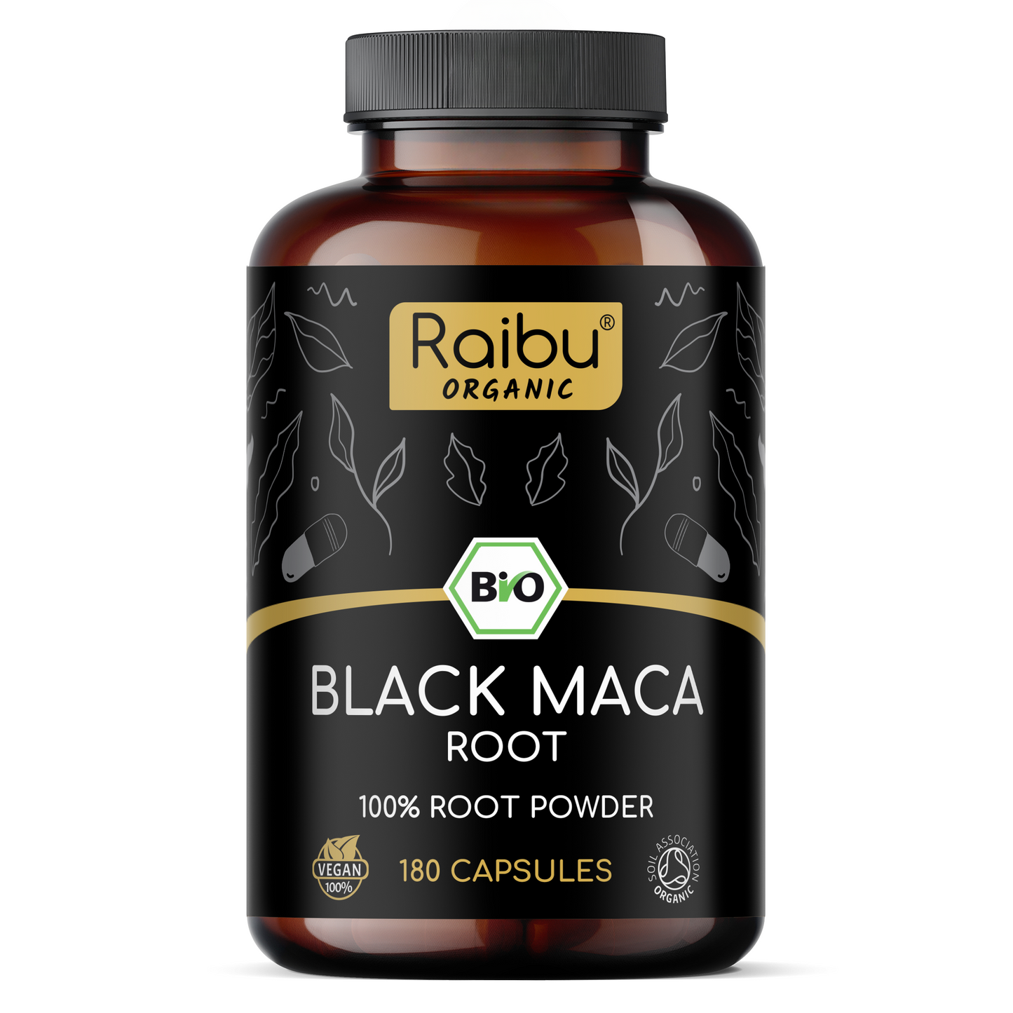 Black Maca | 180 Cap (eu)