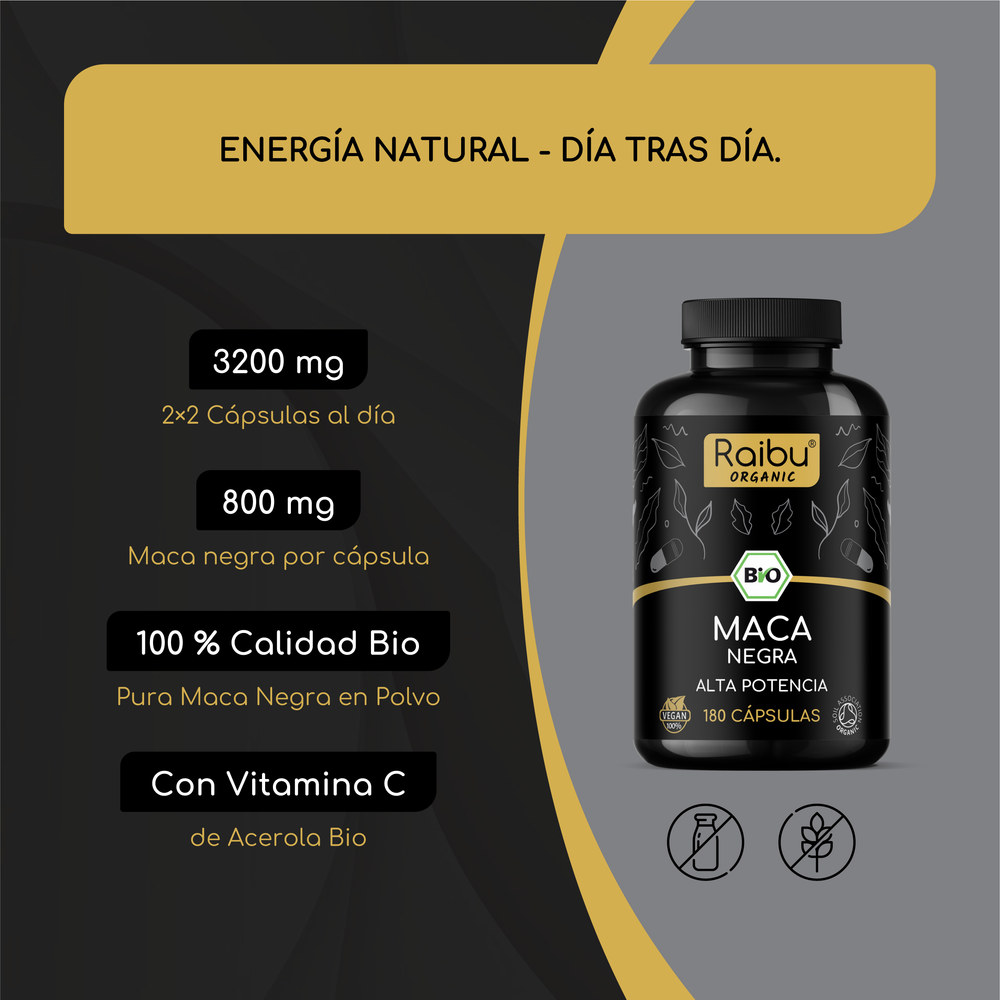 Maca negra | 180 cápsulas