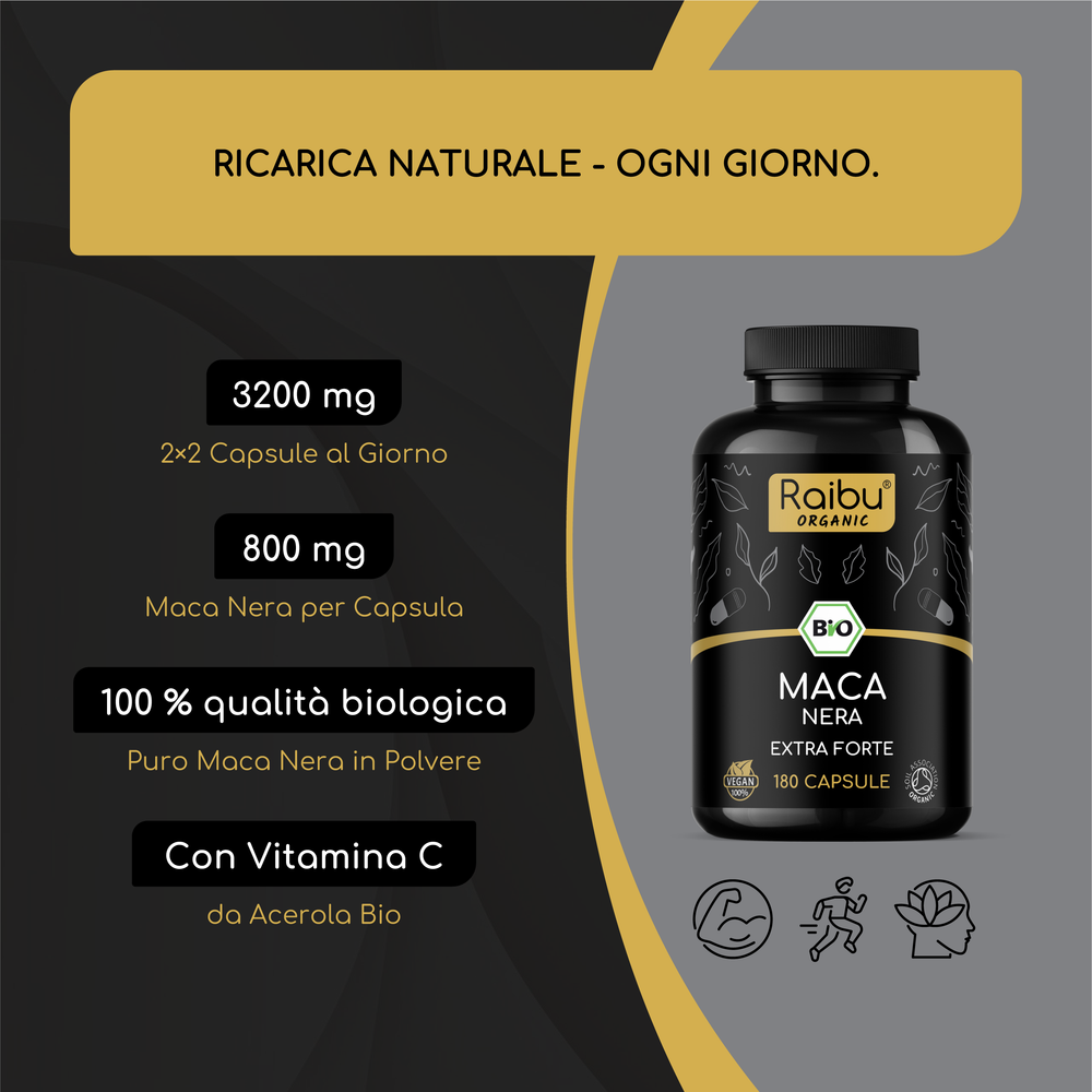 Maca negra | 180 cápsulas (it)