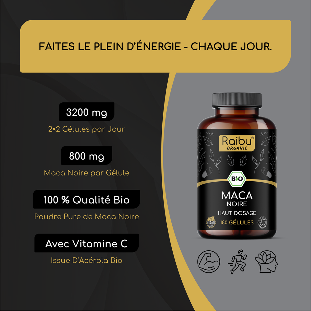 Maca negra | 180 cápsulas