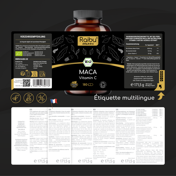 Maca Nera | 180 Capsule (fr)