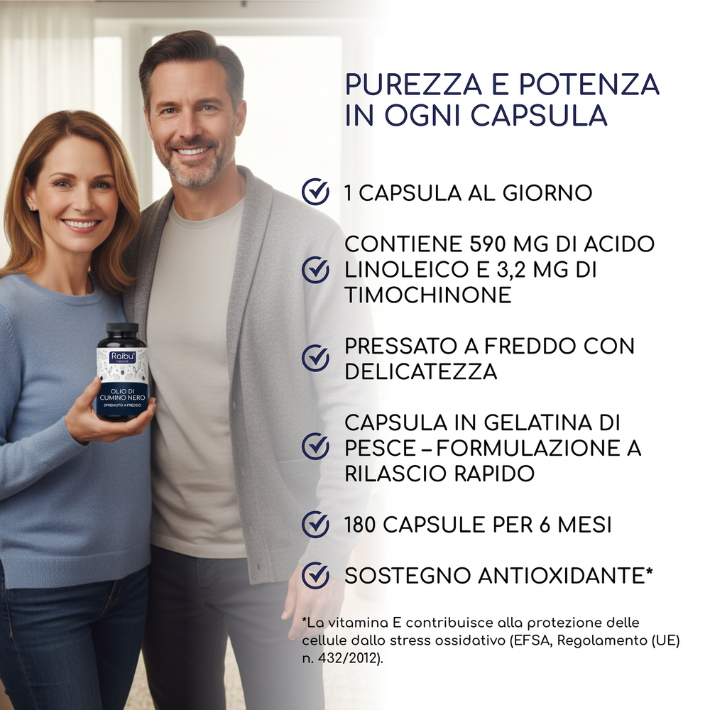 Aceite de comino negro | 180 cápsulas