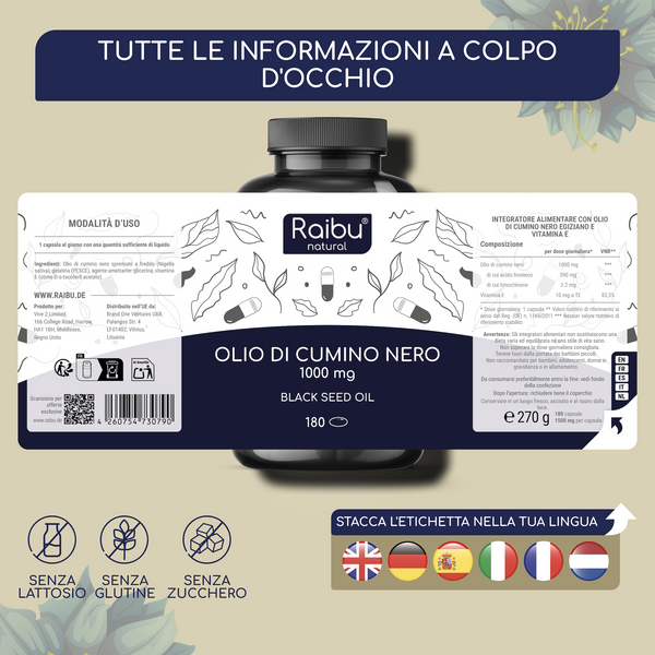 Black Seed Oil | 180 Cap (it)