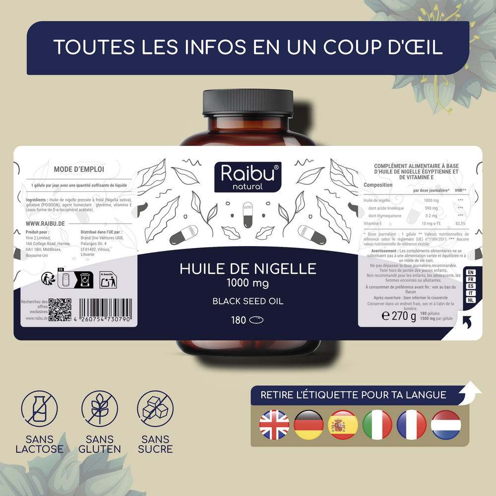 Black Seed Oil | 180 Cap (fr)