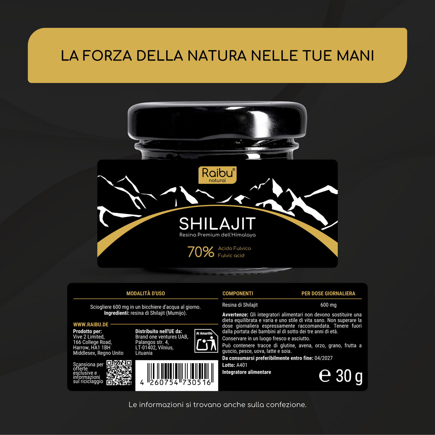 Shilajit Himalayan | 50 serv.