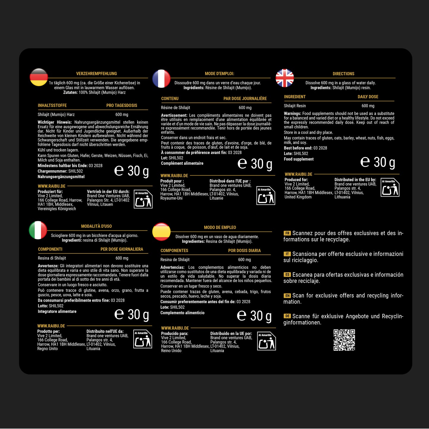 Shilajit | 50 serv (fr)