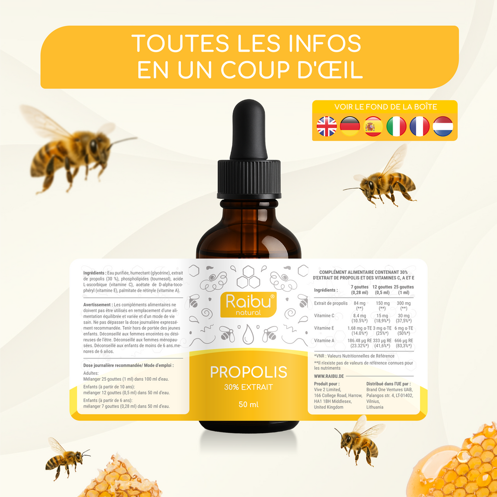 Propolis Drops |50 serv. (fr)