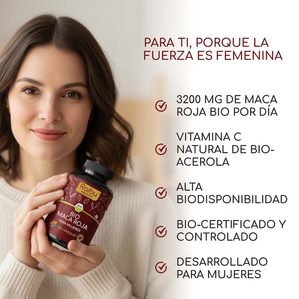 Maca roja | 180 cápsulas