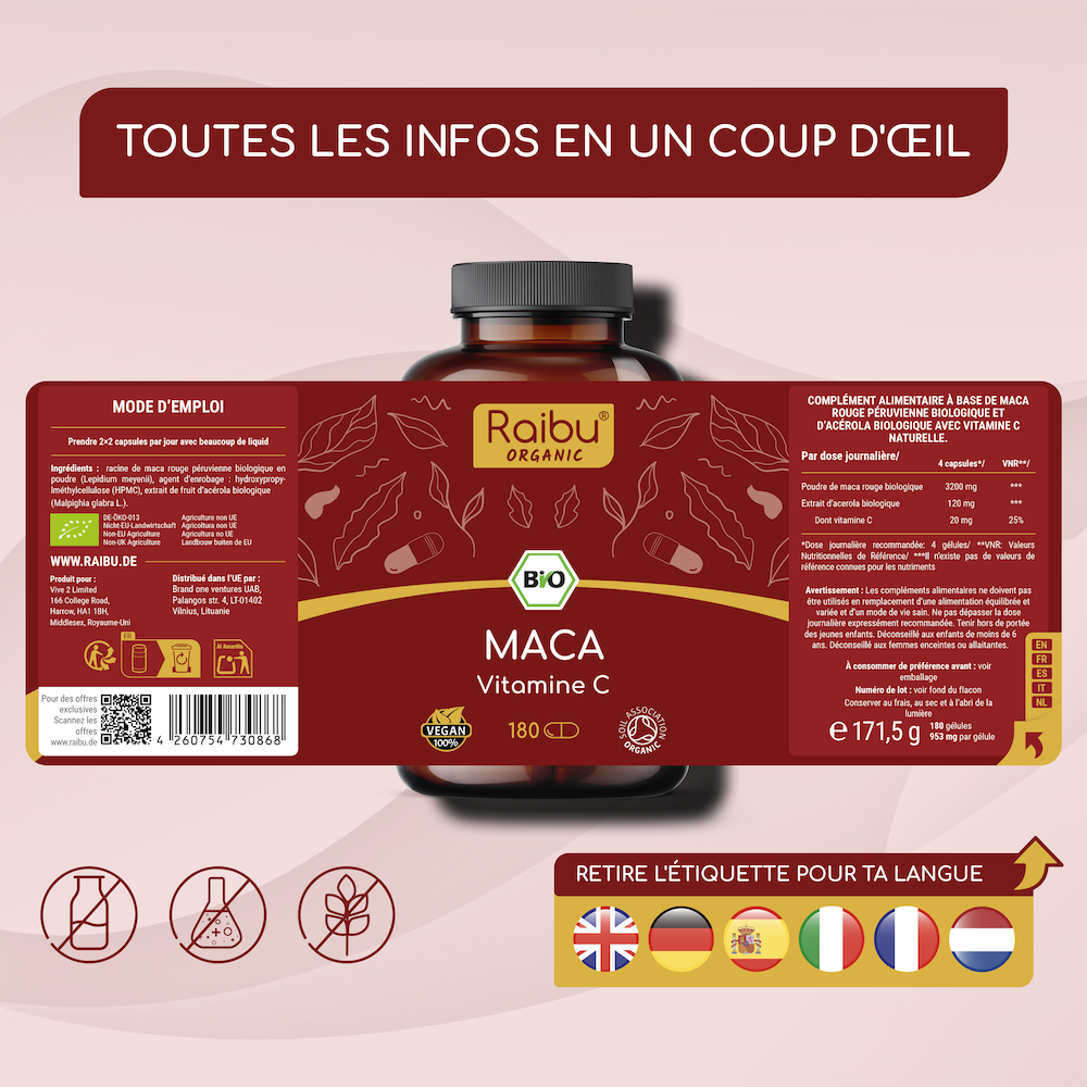Red Maca | 180Cap (fr)