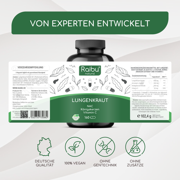 Lungwort | 160 Cap (eu)