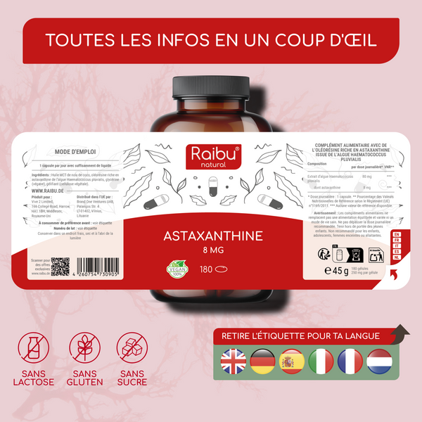 Astaxanthin | 180 Cap (fr)