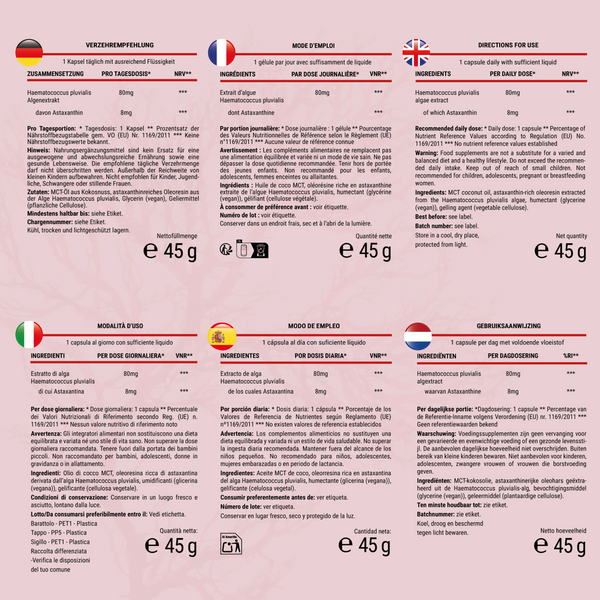 Astaxanthin | 180 Cap (fr)