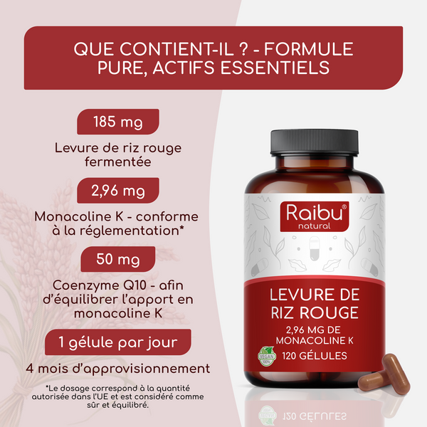 Red Rice Yeast | 120 Capsules (fr)