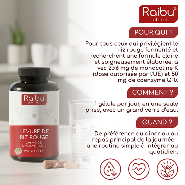 Red Rice Yeast | 120 Capsules (fr)