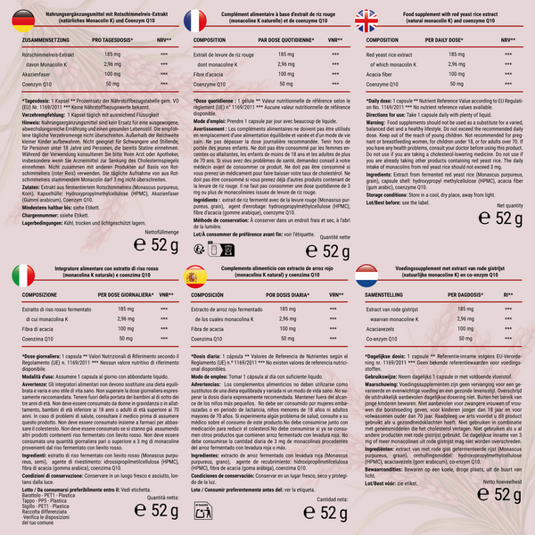 Red Rice Yeast | 120 Capsules (fr)