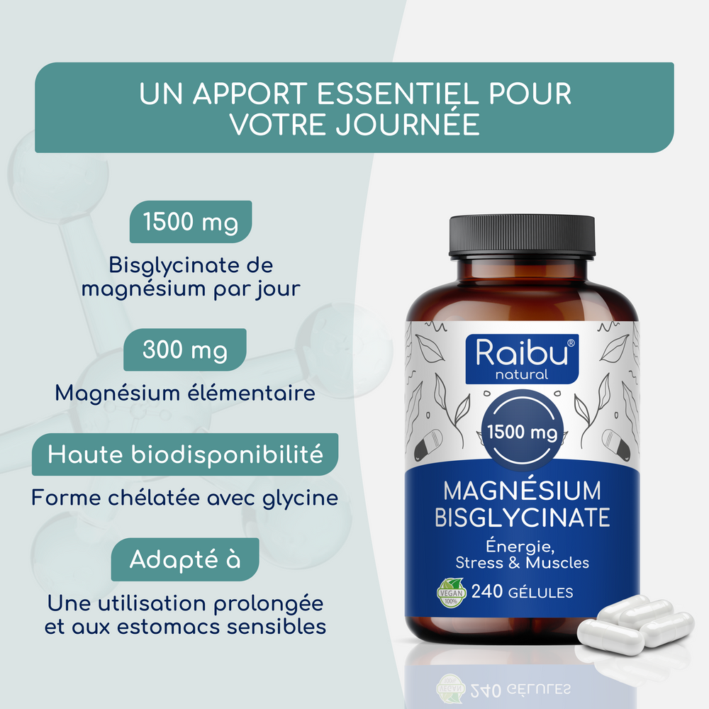 Magnesium Bisglycinat | 240 capsules (fr)