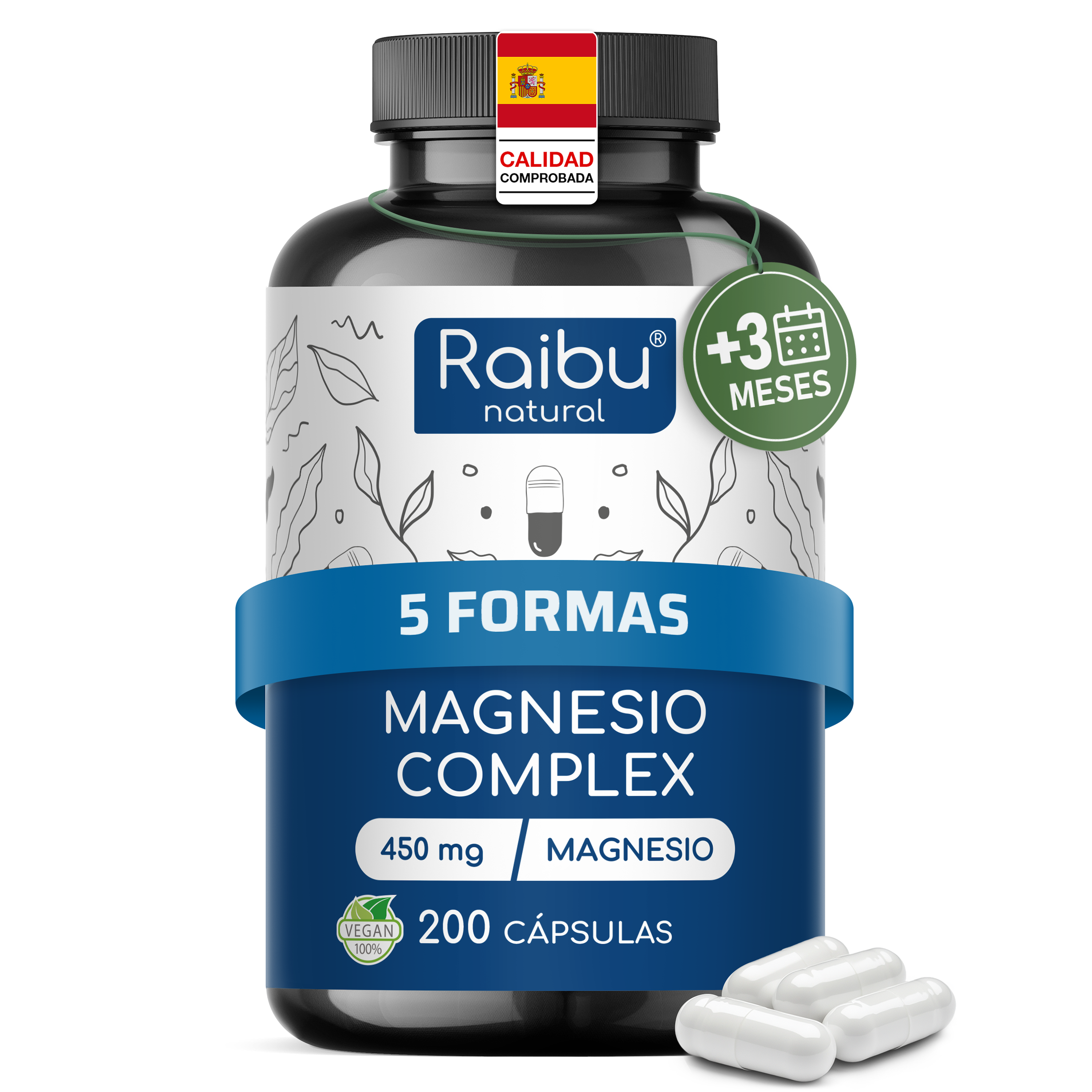 Complejo de magnesio | 200 cápsulas