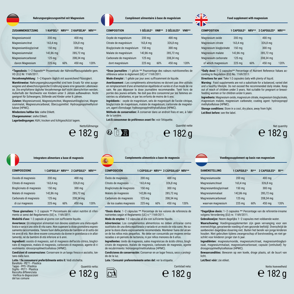 Magnesium-Complex | 200 capsules (fr)