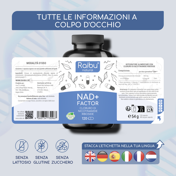 NAD+ Factor | 120 capsules (it)