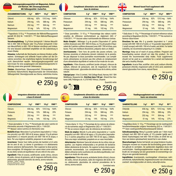 Poudre d'électrolytes | 250 g
