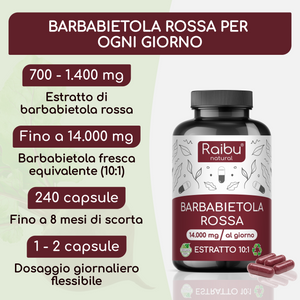 Barbabietola rossa | 240 capsule