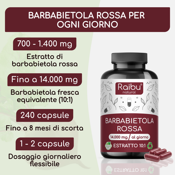 Barbabietola rossa | 240 capsule