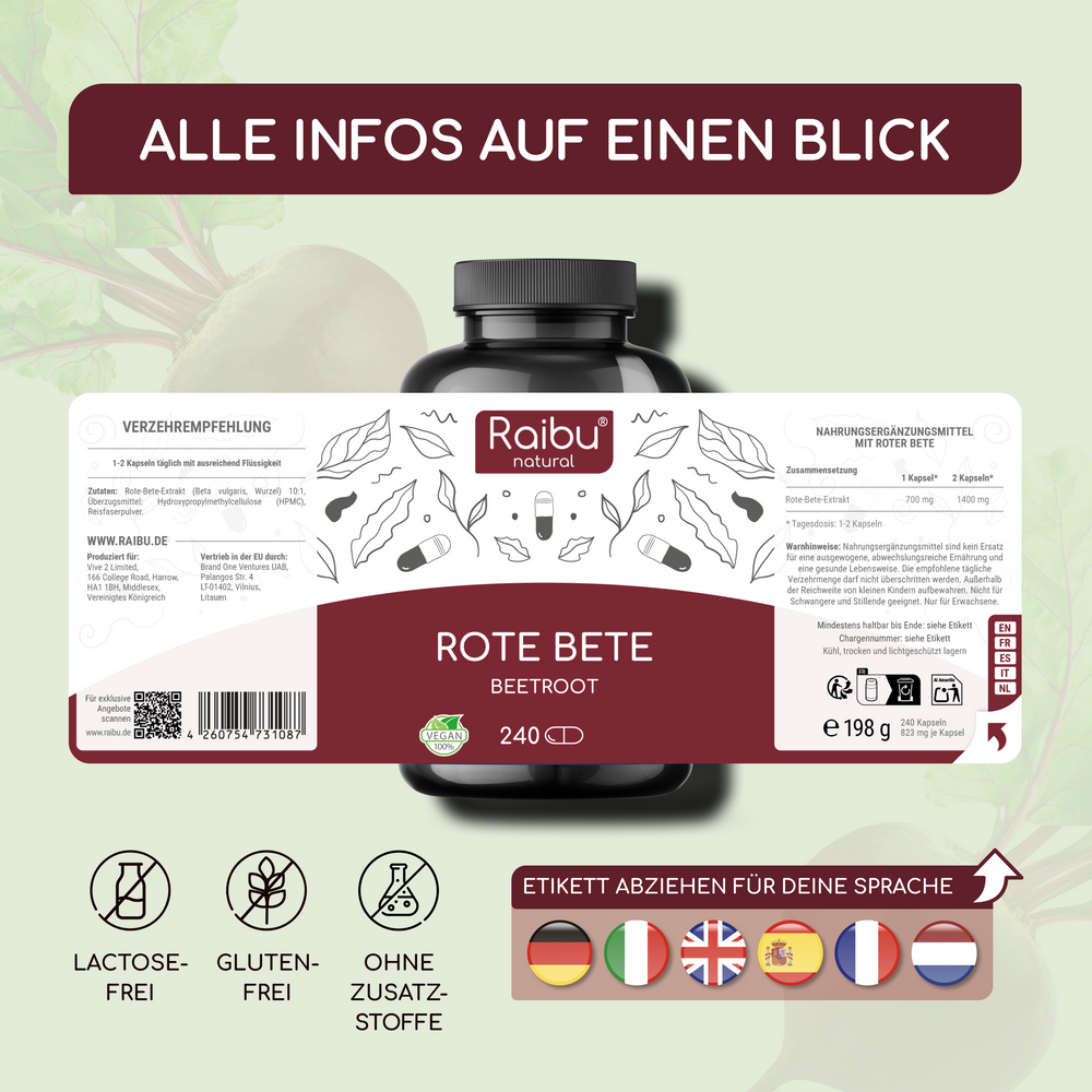 Beetroot | 240 capsules (eu)