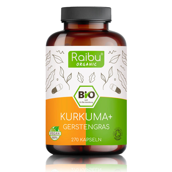 Curcuma e orzo | 270 capsule (eu)