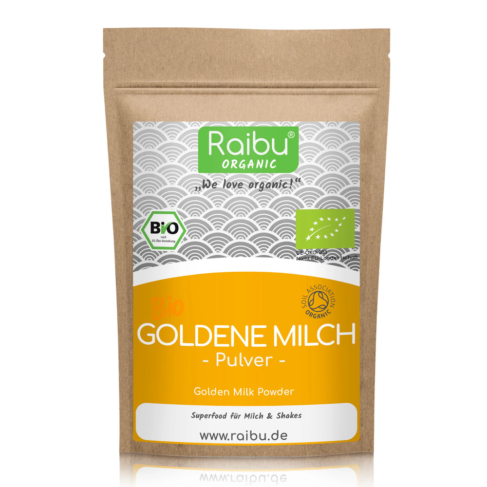 Leche dorada en polvo | Mezcla para café con leche de cúrcuma y ashwagandha (eu) 