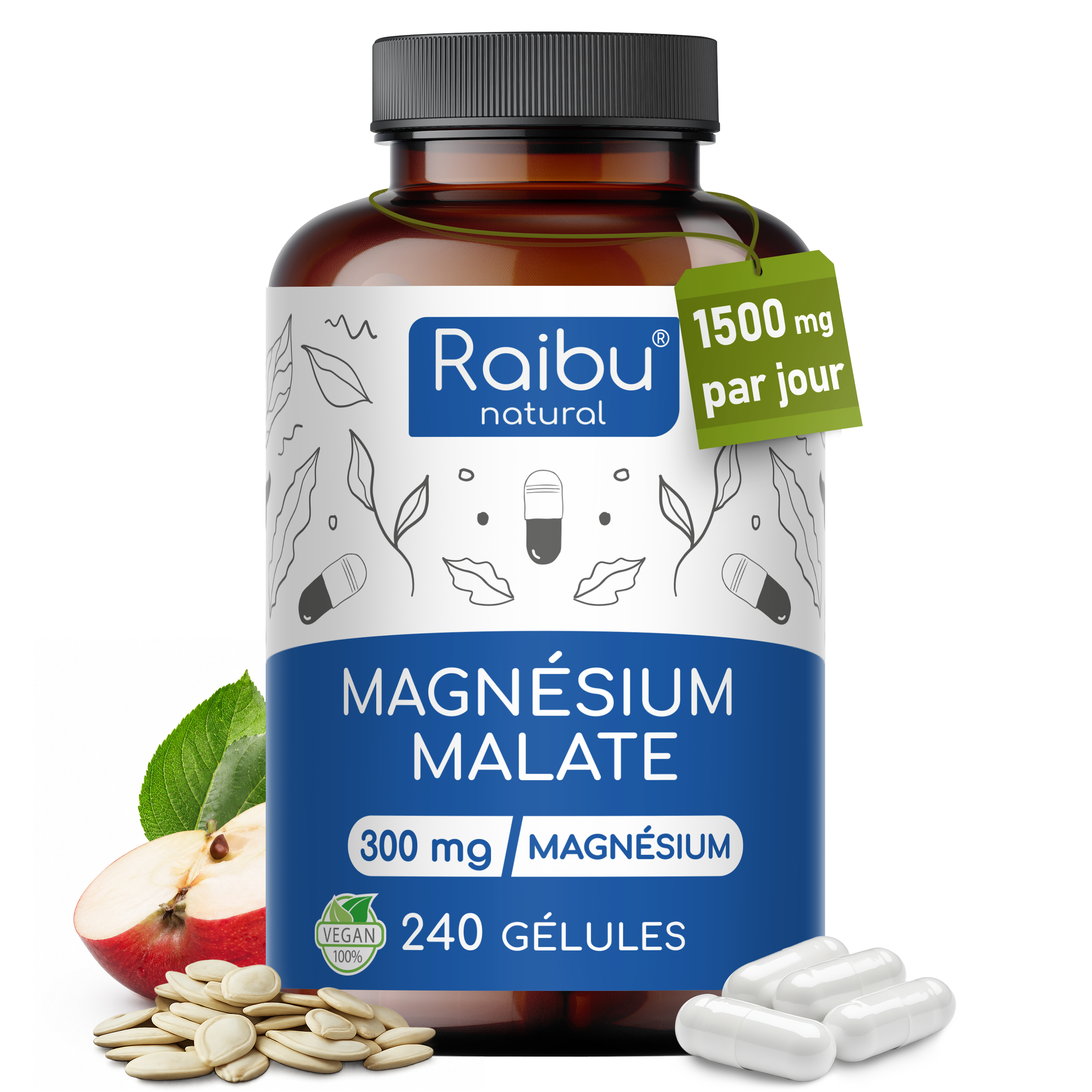 Malate de magnésium | 240 gélules