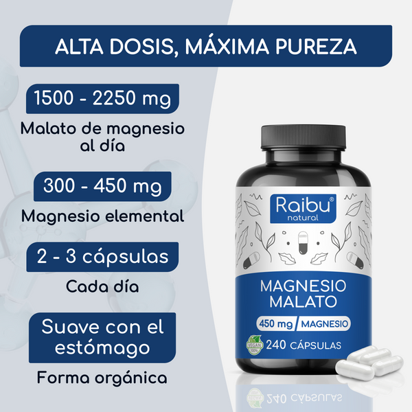 Magnesium Malate | 240 capsules (es)