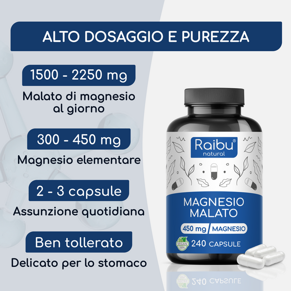 Magnesium Malate | 240 capsules (it)