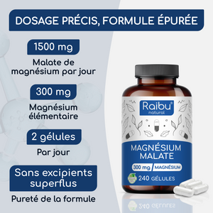 Malate de magnésium | 240 gélules
