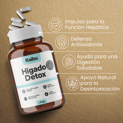 Detox Hepático | Soporte Avanzado para el Bienestar Hepático | 60 Cápsulas